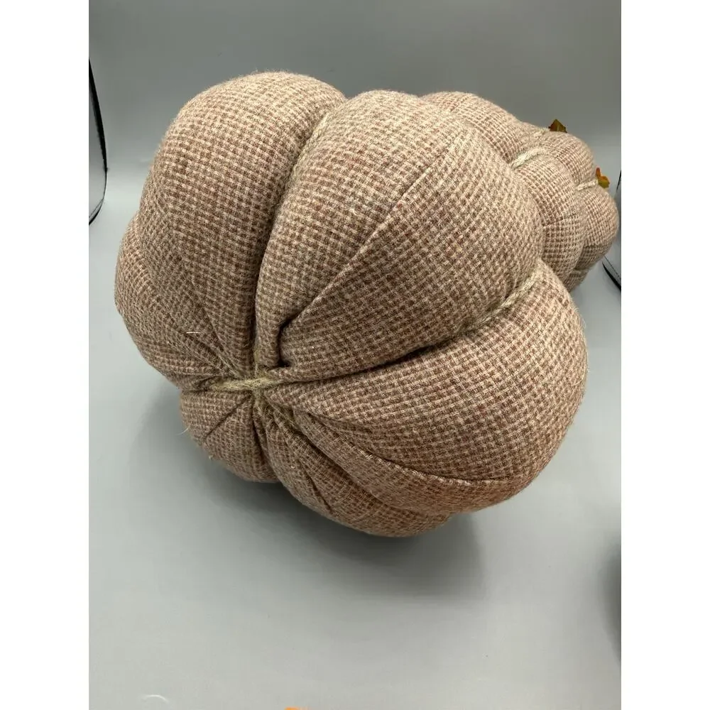 Farmhouse Fall Decor Lot Fabric Pumpkins Wood Pumpkins Sign Thanksgiving Set